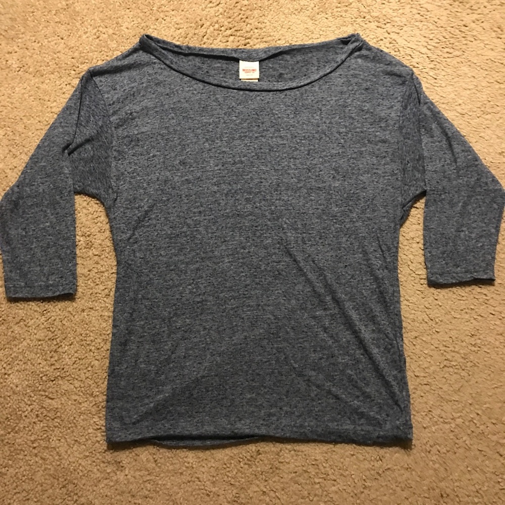 💙 5/$25 BLUE MOSSIMO 3/4 LENGTH SHIRT - M